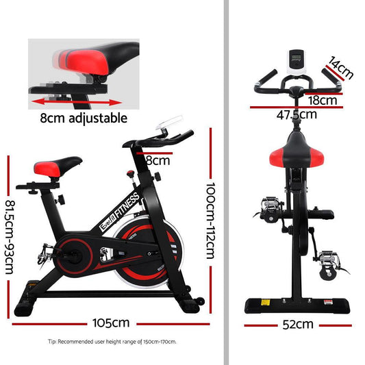 Everfit Spin Bike Exercise Bike Flywheel Cycling Home Gym Fitness